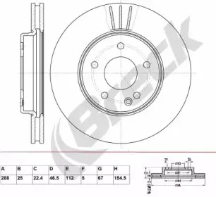 Тормозной диск BRECK купить